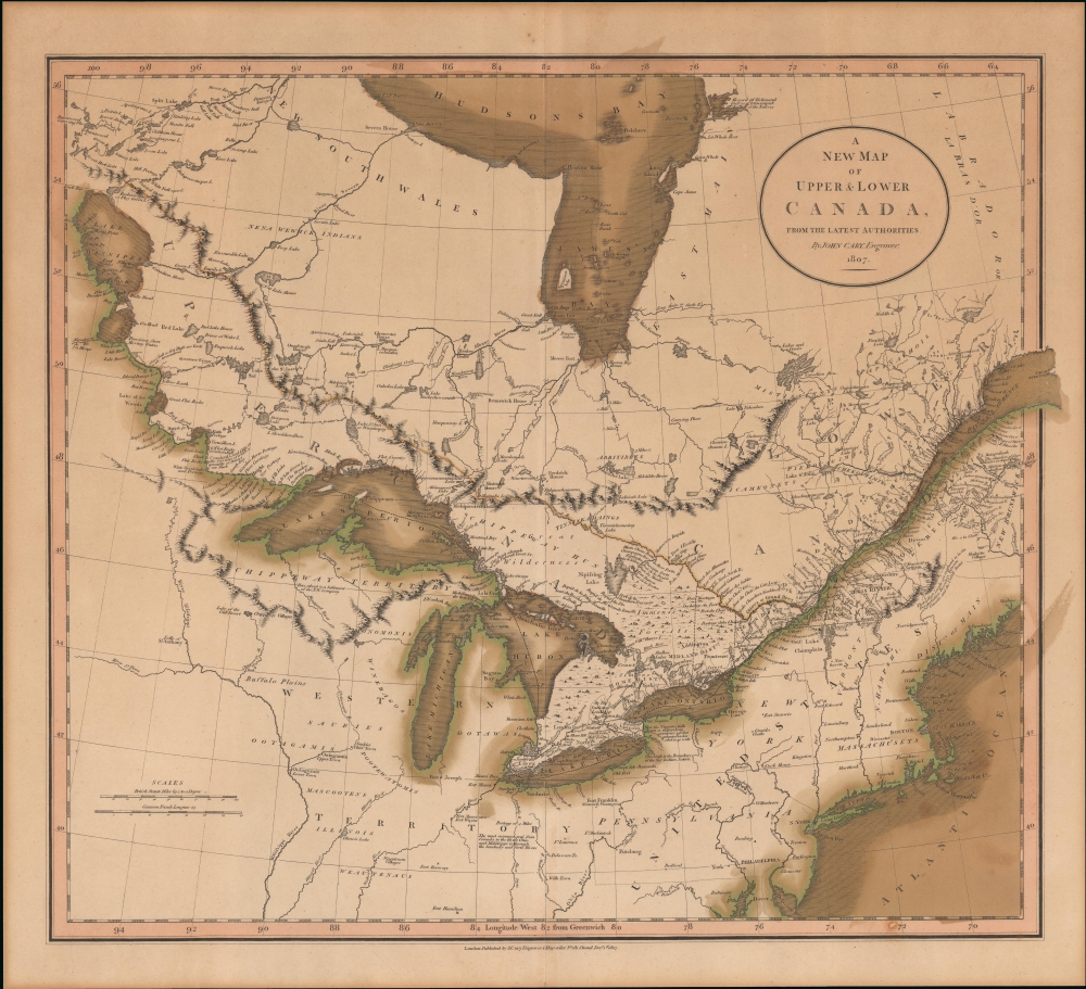 A New Map of Upper and Lower Canada, from the latest authorities. - Main View