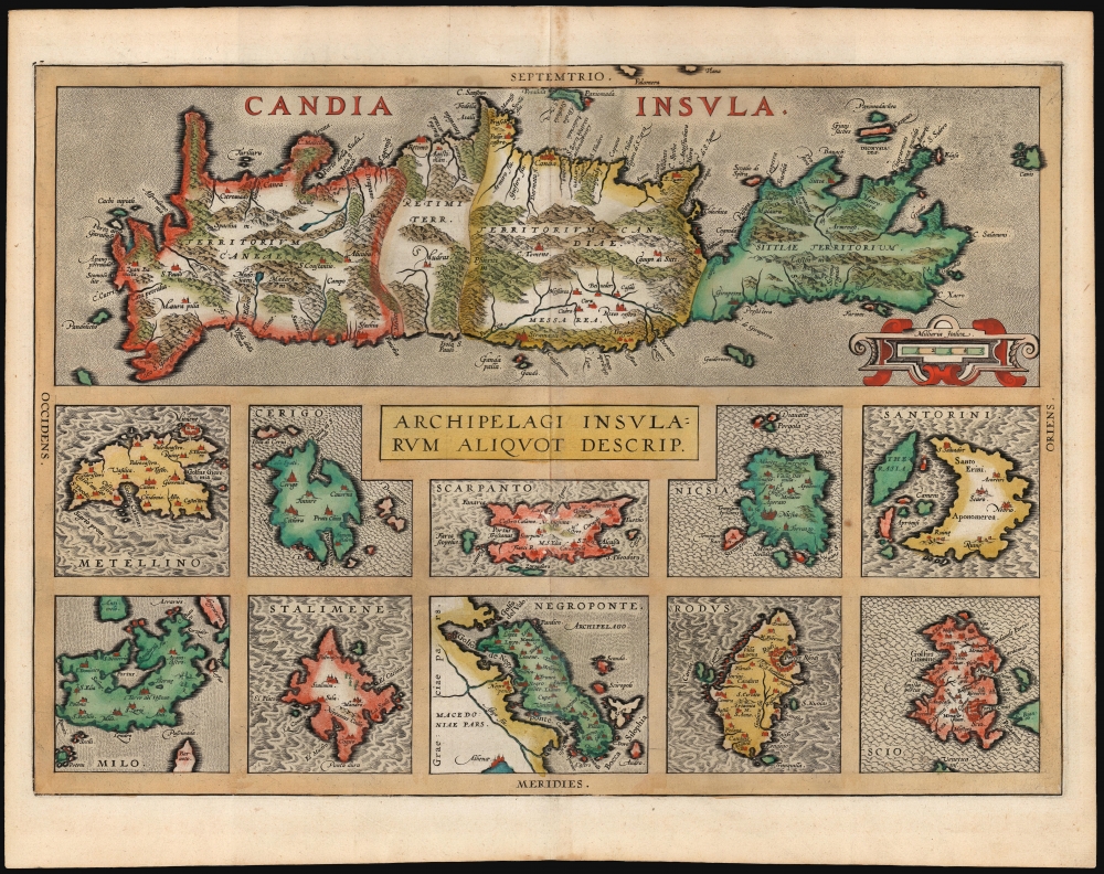 Candia Insula / Archipelagi Insularum Aliquot Descrip. - Main View