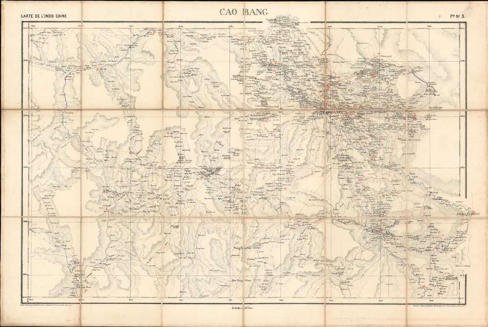 Cao Bang. / Carte de L'Indo-Chine. - Main View