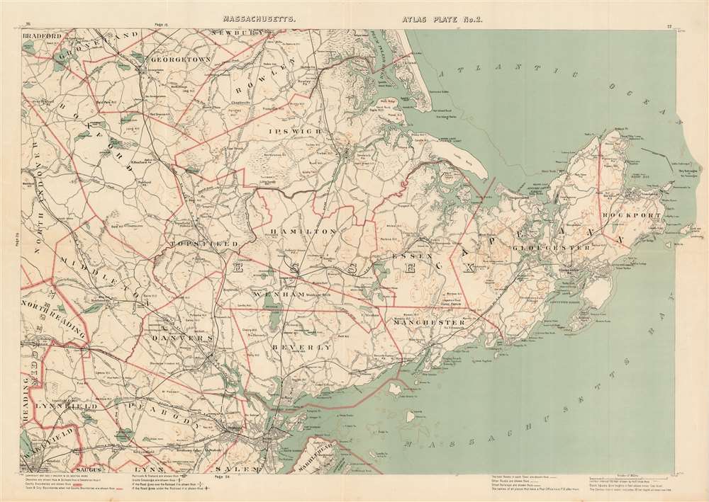[Cape Ann.] Massachusetts Atlas Plate No. 2. - Main View