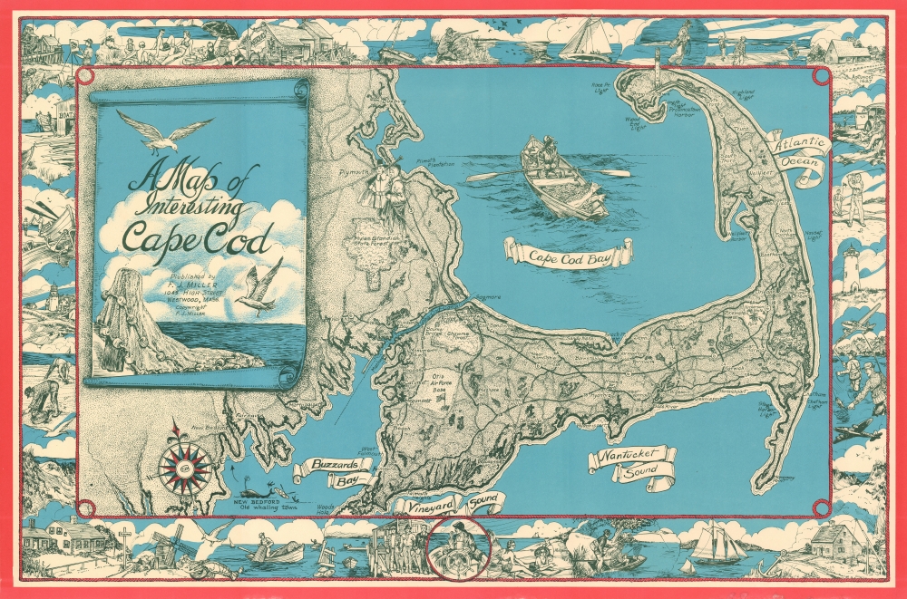 A Map of Interesting Cape Cod. - Main View