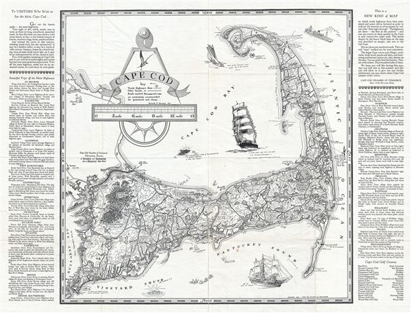 Cape Cod Nautical Charts For Sale