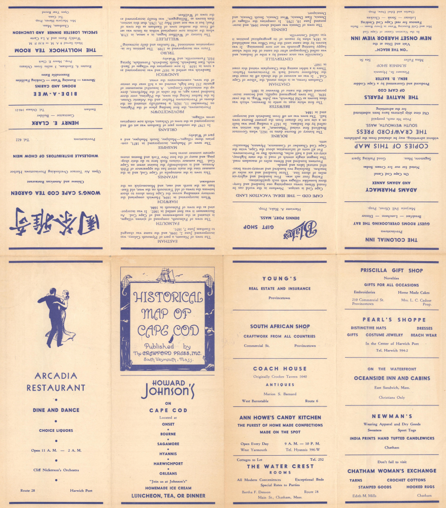 Historical Map of Cape Cod. - Alternate View 1