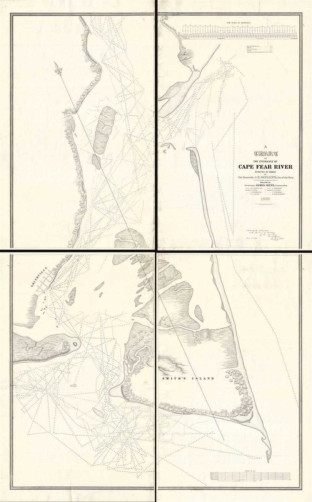 A Chart of the Entrance of Cape Fear River. - Main View