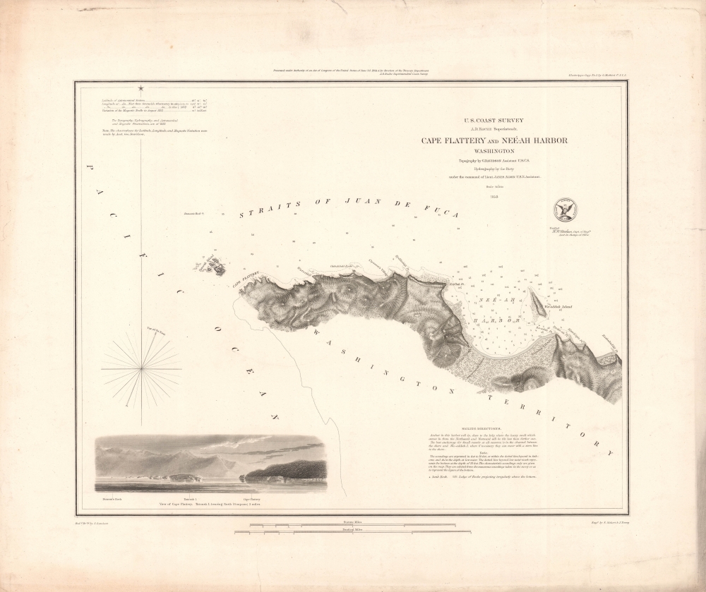 Cape Flattery and Neé-ah Harbor, Washington. - Main View