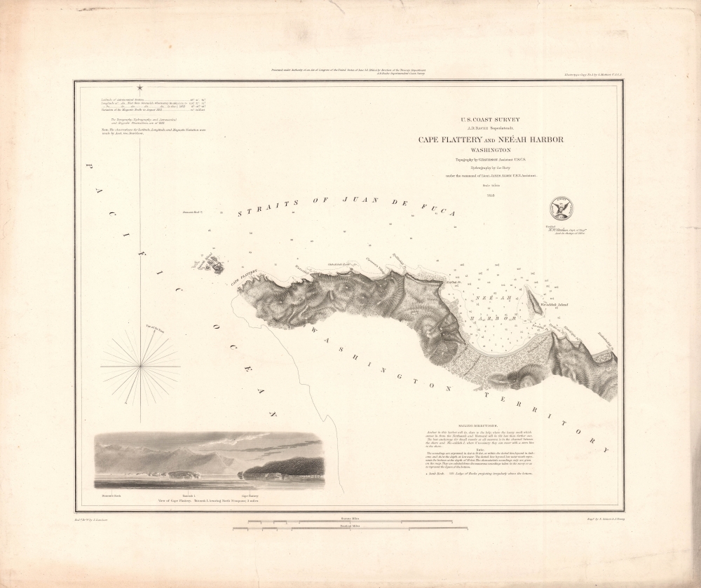 Cape Flattery and Neé-ah Harbor, Washington. - Main View