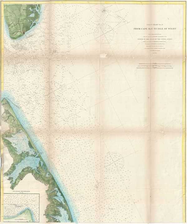 Coast Chart No. 27 From Cape May to Isle of Wight. - Main View