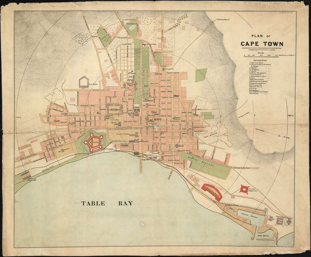 Plan of Cape Town. - Main View