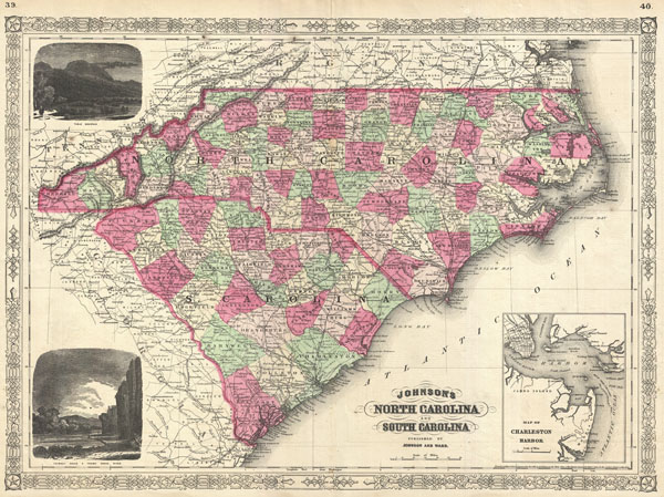 Johnson's North Carolina and South Carolina. - Main View