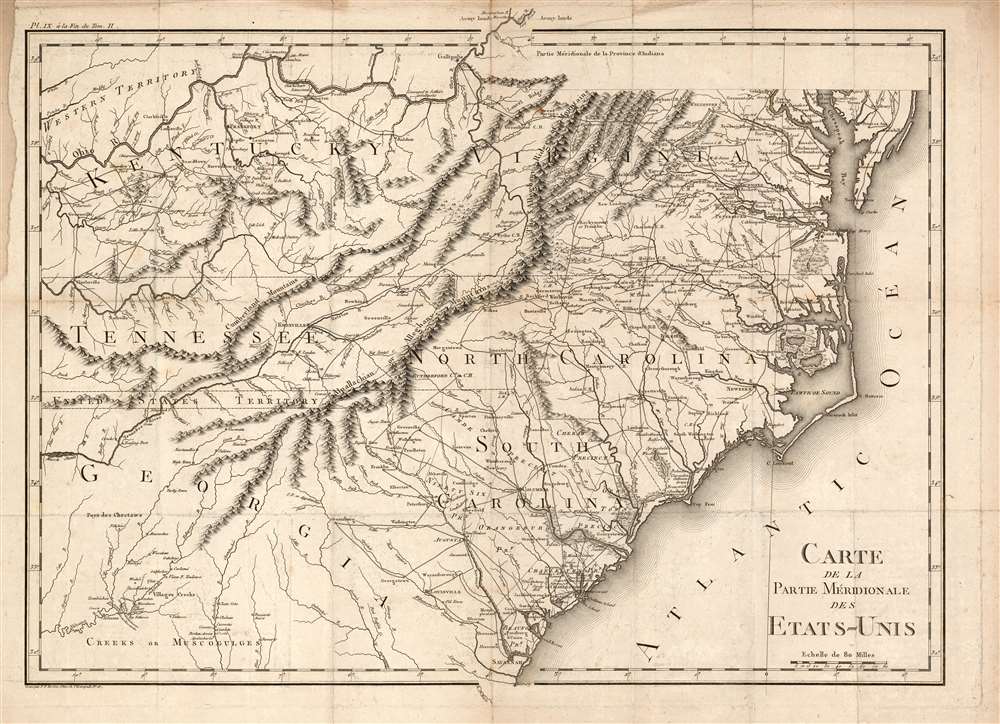 Carte De La Partie Méridionale Des Etats-Unis. - Main View