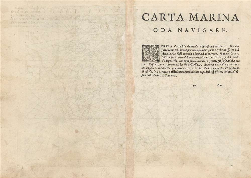 Carta Marina Nuova Tavola. - Alternate View 1