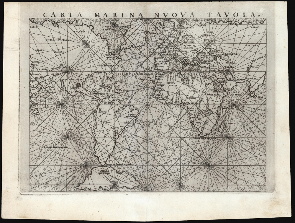 Carta Marina Nuova Tavola. - Main View