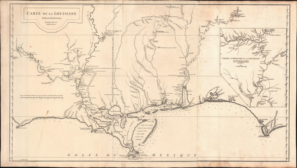Carte de la Louisiane. - Main View