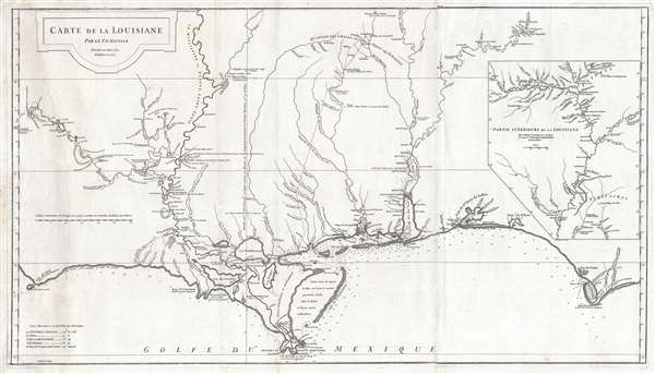 Carte de la Louisiane. - Main View