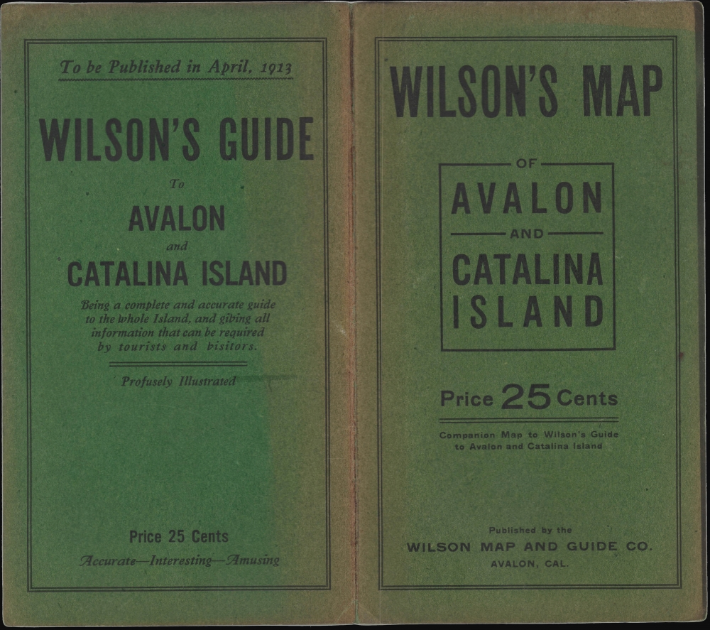 Map of Catalina Island California / Wilson's Map of Avalon and Catalina Island. - Alternate View 1