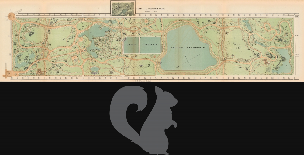 Map of the Central Park April 20th 1871. - Alternate View 1