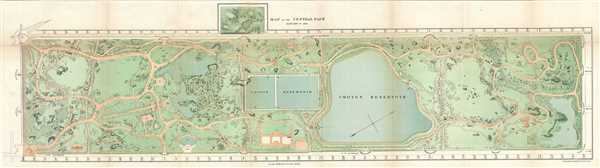 Map of the Central Park January 1st 1870. - Main View
