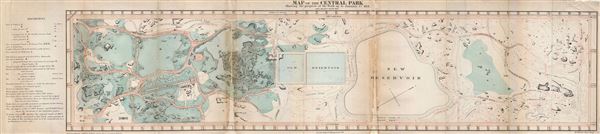 Map of the Central Park Showing the progress of the Work up to January 1st 1861. - Main View