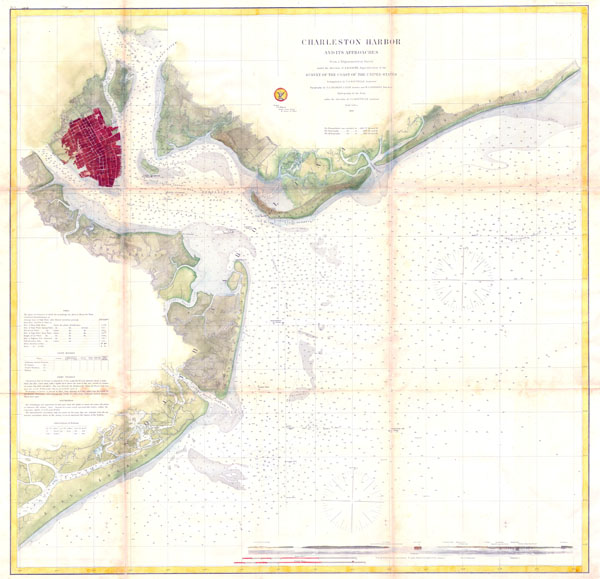 Charleston Harbor and its Approaches. - Main View