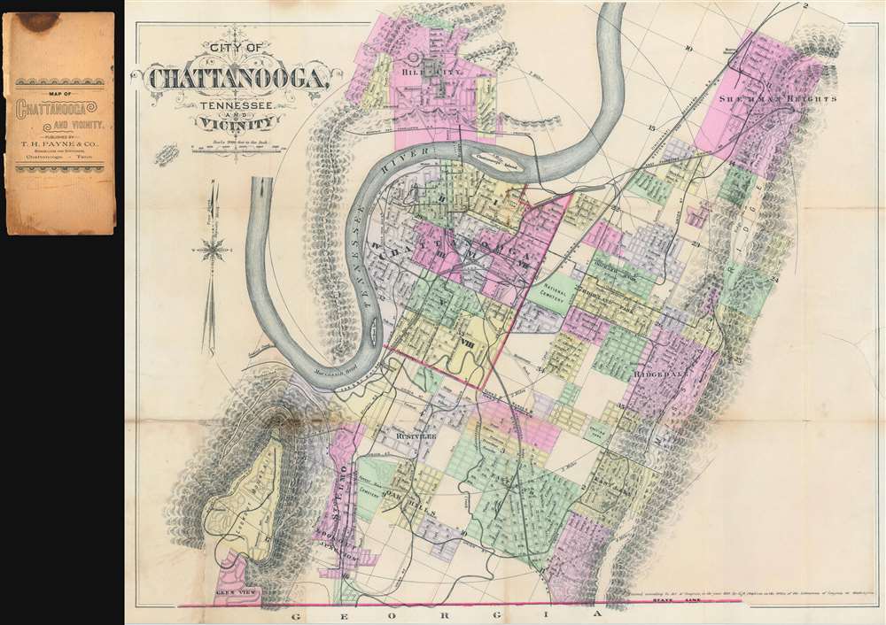 City of Chattanooga, Tennessee and Vicinity - Main View