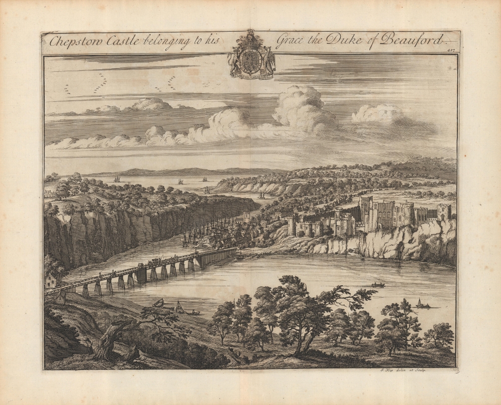 Chepstow Castle, belonging to His Grace the Duke of Beauford [Beaufort]. - Main View