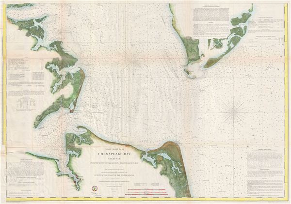 Coast Chart No. 36 Chesapeake Bay Sheet No. 6 From the Mouth of the York River to the Entrance to Bay. - Main View