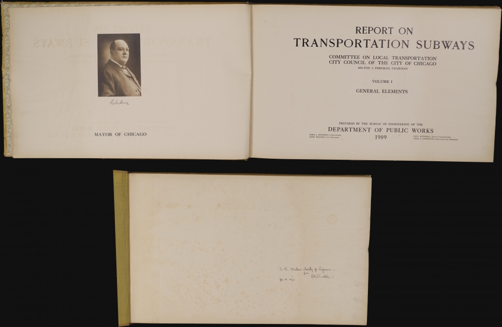 City of Chicago Report on Transportation Subways. - Alternate View 2