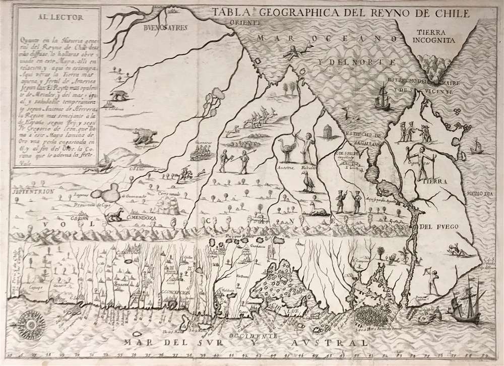 Tabla Geographica del Reyno de Chile. - Main View