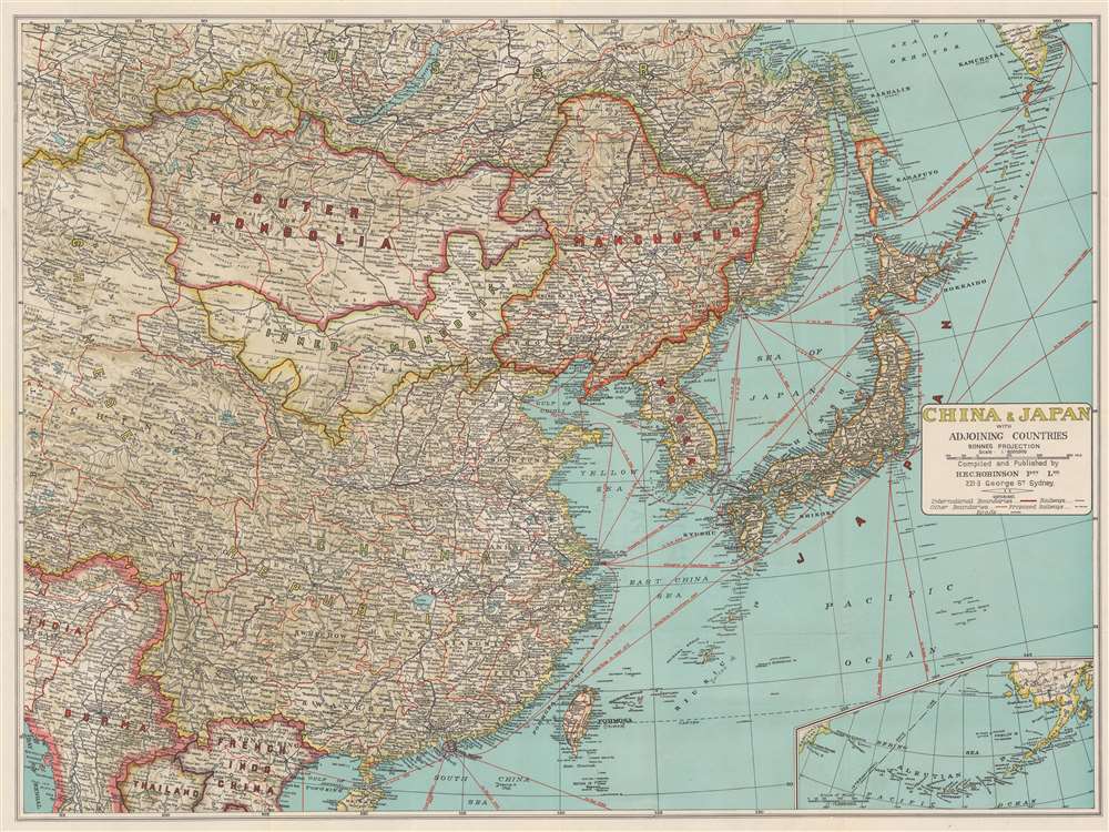 China and Japan with Adjoining Countries. - Main View