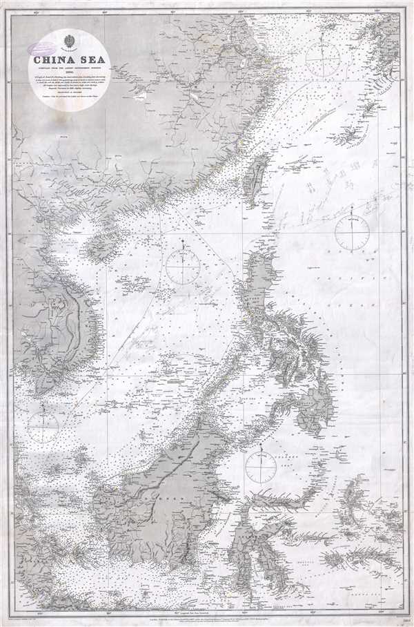 China Sea Compiled from the Latest Government Surveys 1886. - Main View