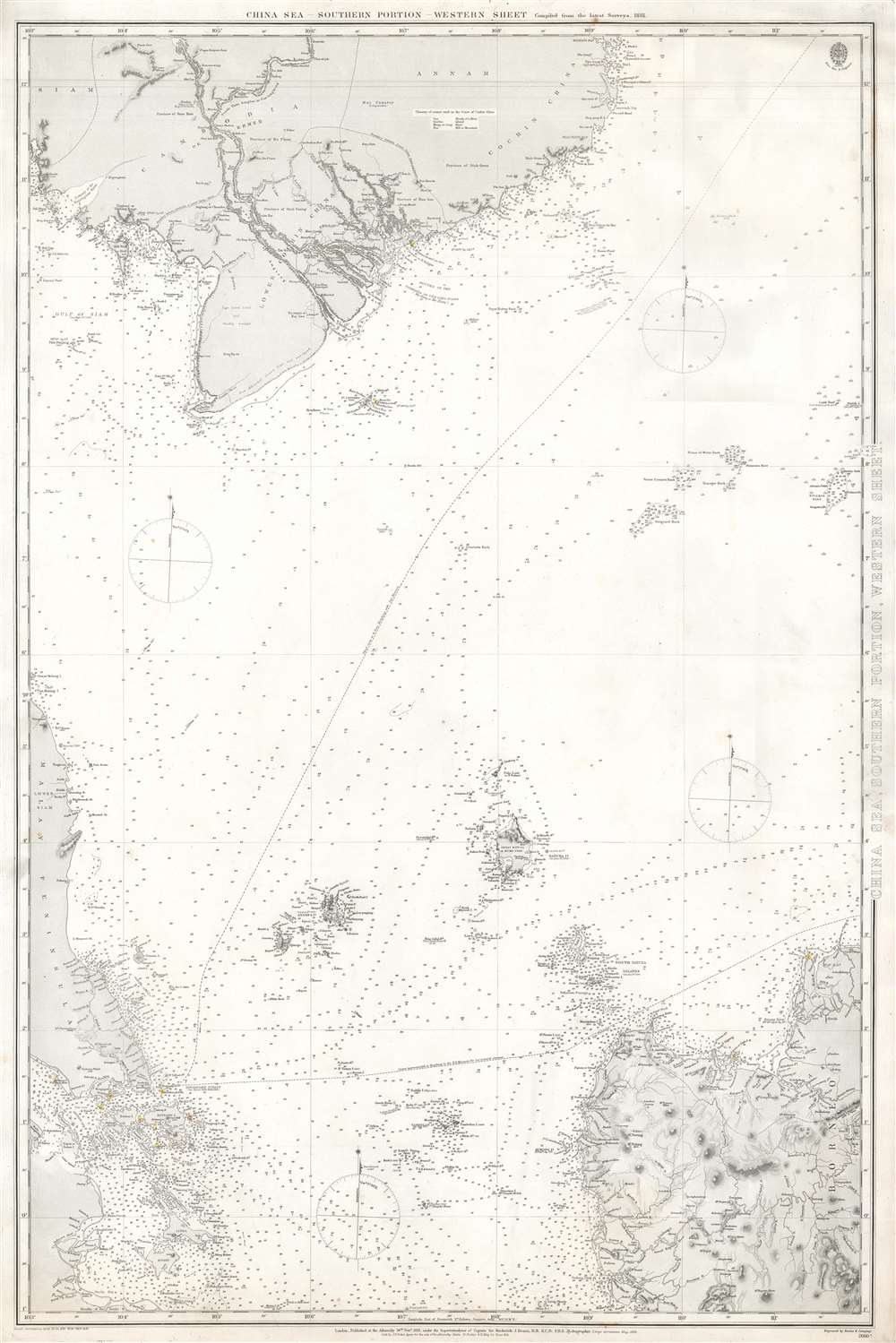 China Sea, Southern Portion, Western Sheet. - Main View