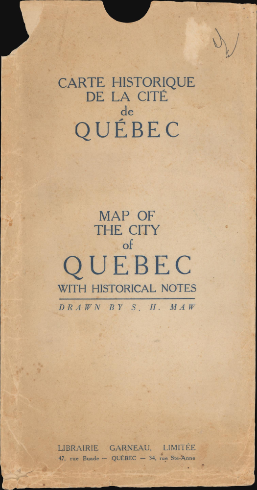 The City of Quebec with Historical Notes. - Alternate View 2