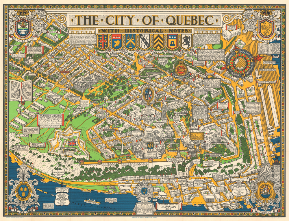 The City of Quebec with Historical Notes. - Main View