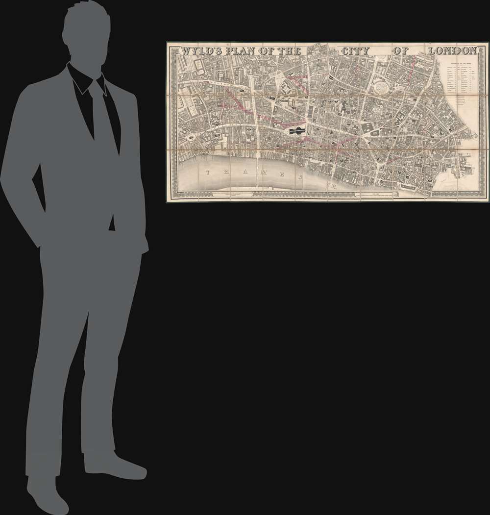 Wyld's Plan of the City of London. - Alternate View 1