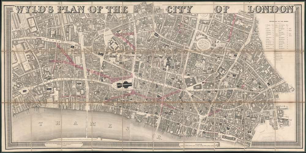 Wyld's Plan of the City of London. - Main View