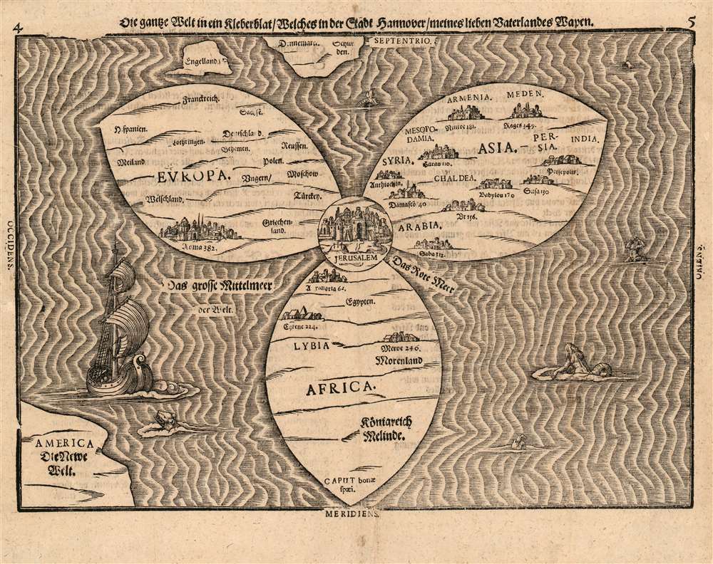 Die ganze Welt in ein Kleberblat, Welches in der Stadt Hannover, meines lieben Vaterlandes Wapen. - Main View