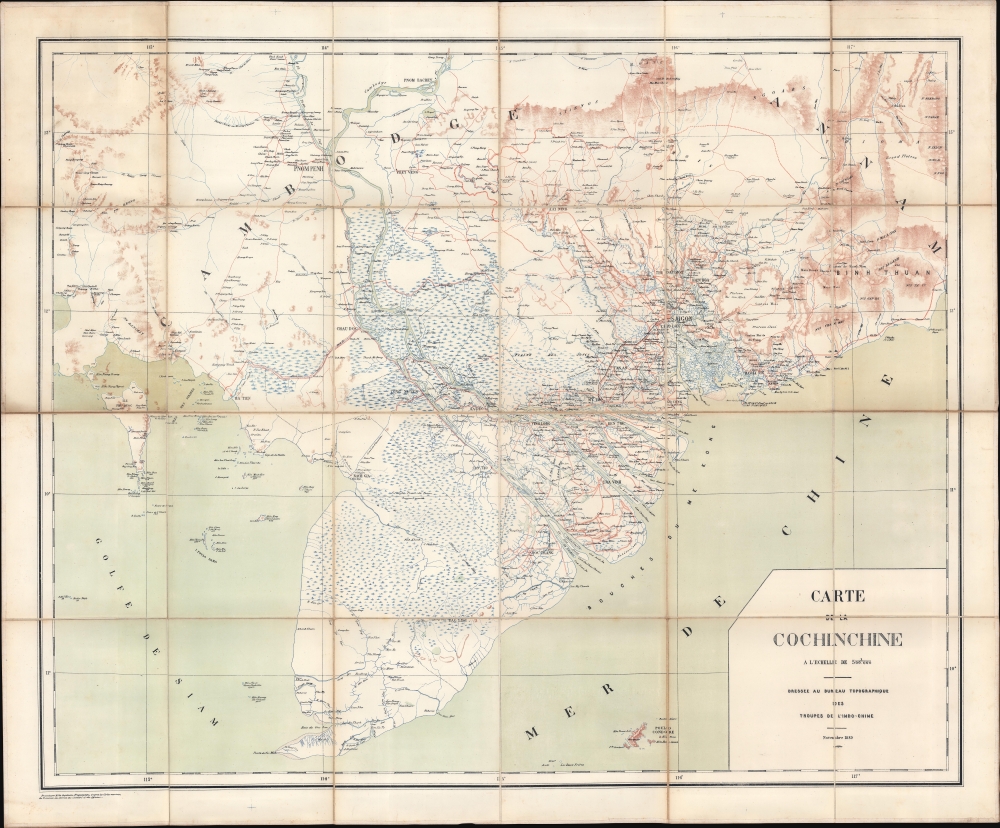 Carte de la Cochinchine. - Main View