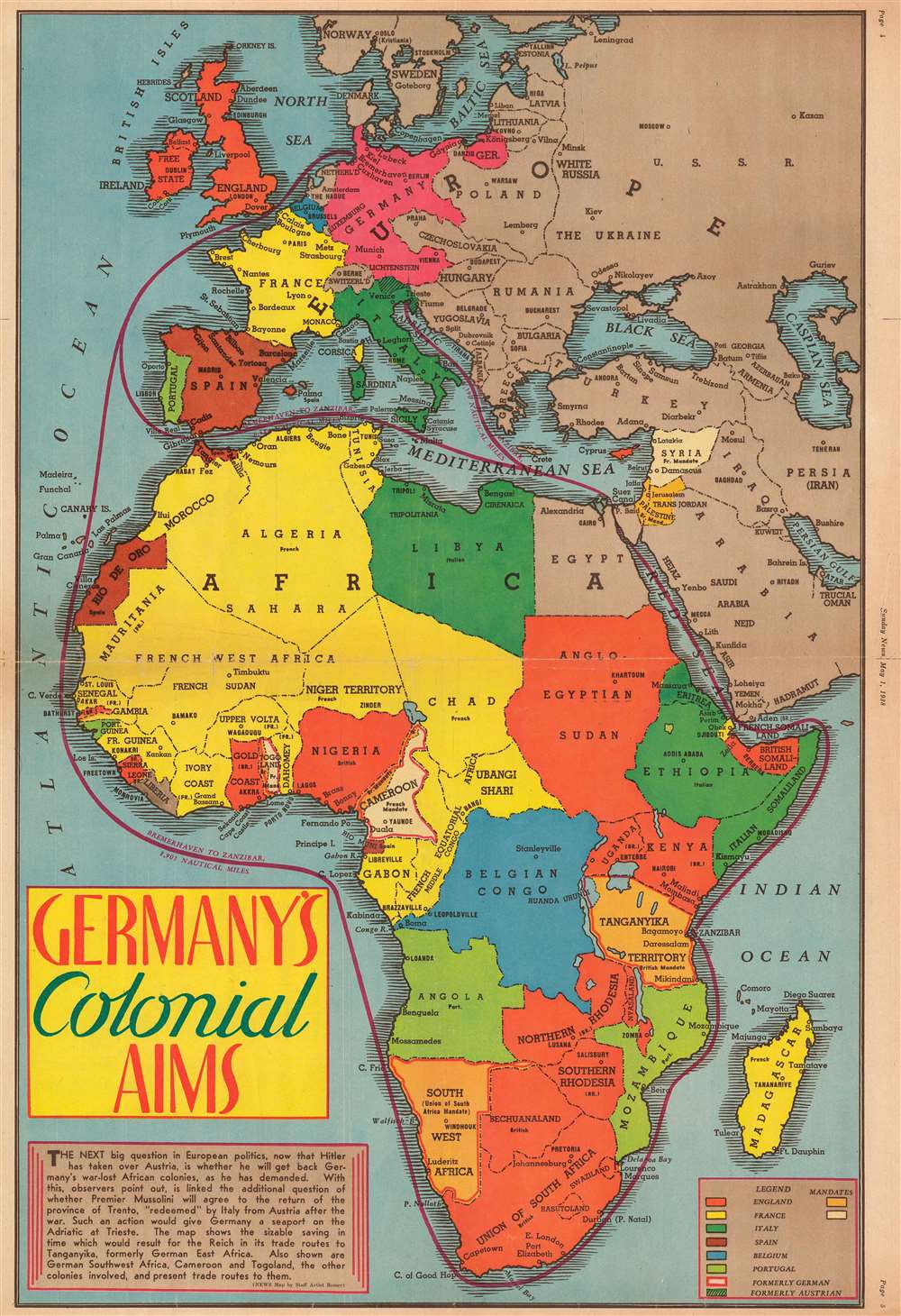 Germany's Colonial Aims. - Main View