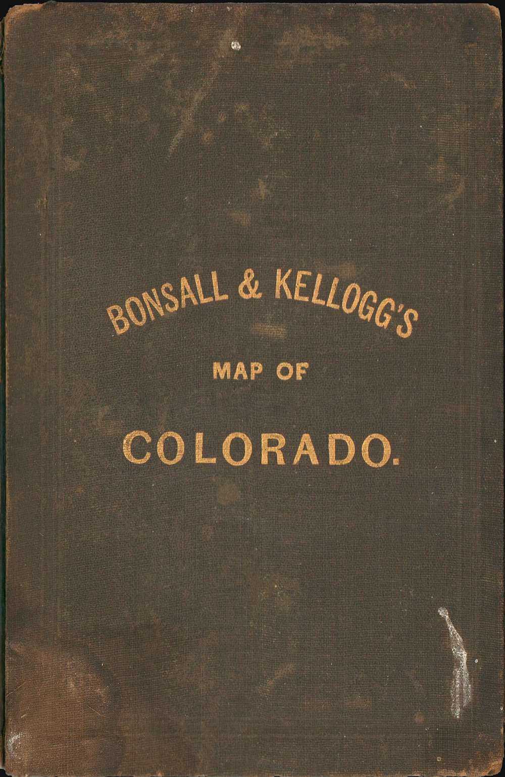 Map of Colorado with Plans of its Principal Towns. - Alternate View 2