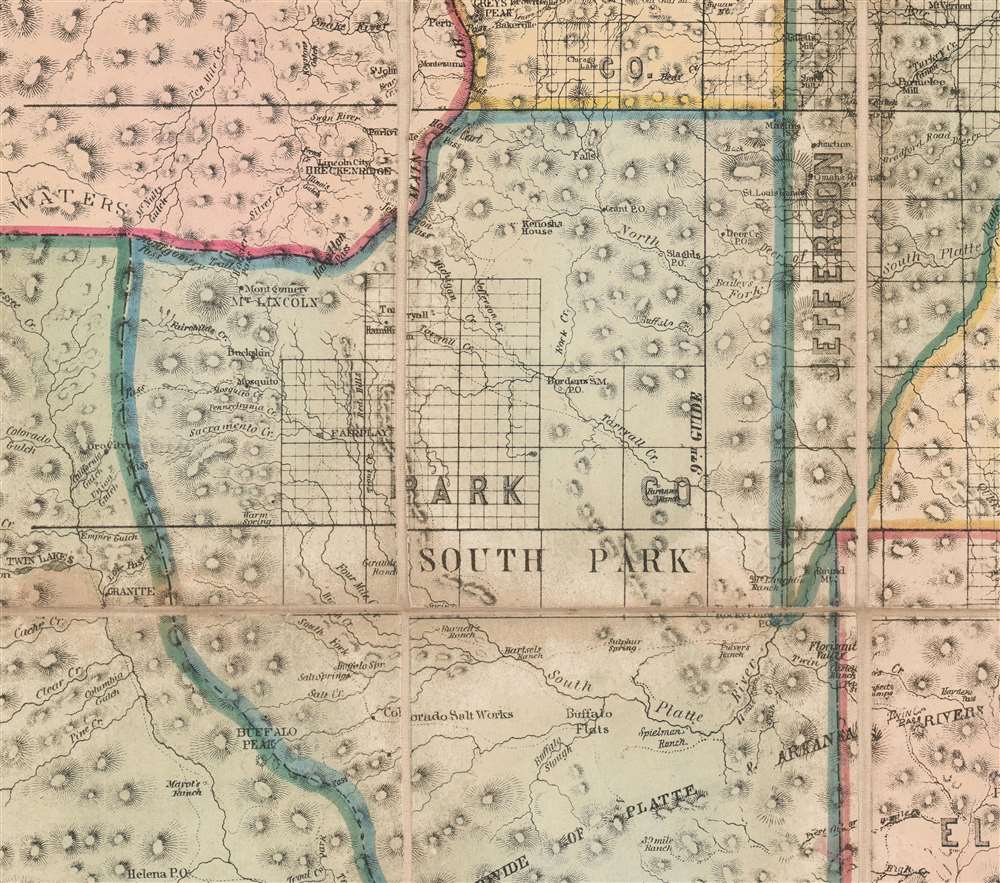 Map of Colorado with Plans of its Principal Towns. - Alternate View 5