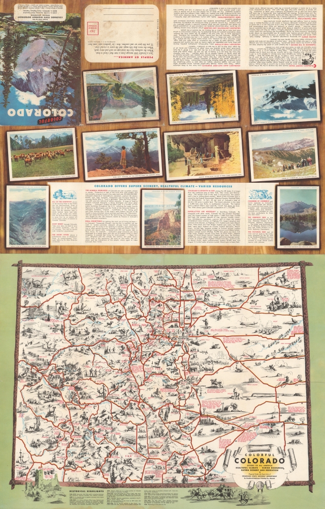 Colorful Colorado Offers to All America Healthful Climate, Varied Resources, Superb Scenery and Recreation. - Alternate View 1
