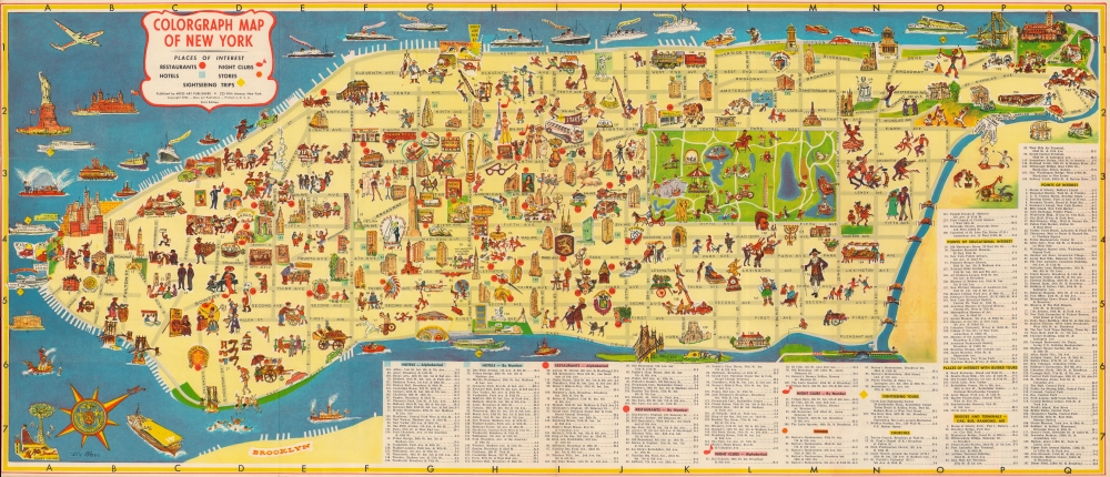 Colorgraph Map of New York. - Main View