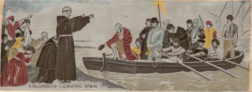 [Called to the Rescue. Heroism at Sea.] Columbus Leaving Spain. - Alternate View 1