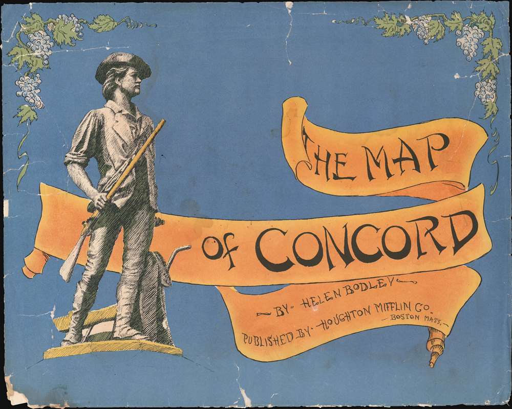 A Map of Concord. The Old Musketaquid Plantation. - Alternate View 1