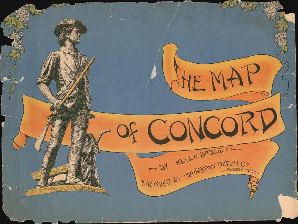 A Map of Concord. The Old Musketaquid Plantation. - Alternate View 1