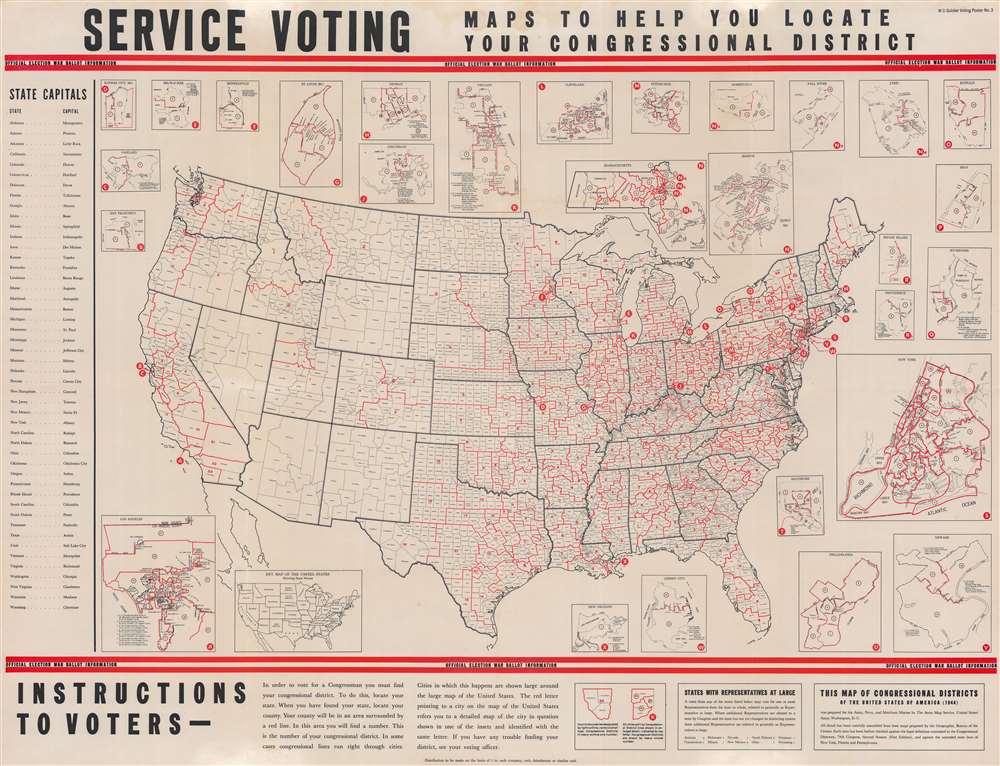 Service Voting. Maps to Help You Locate Your Congressional District. - Main View