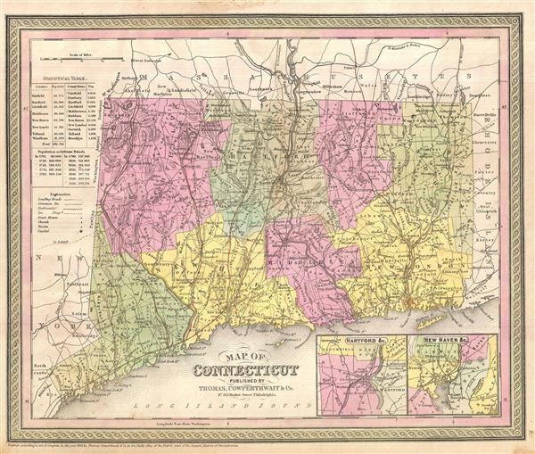 Map of Connecticut. - Main View