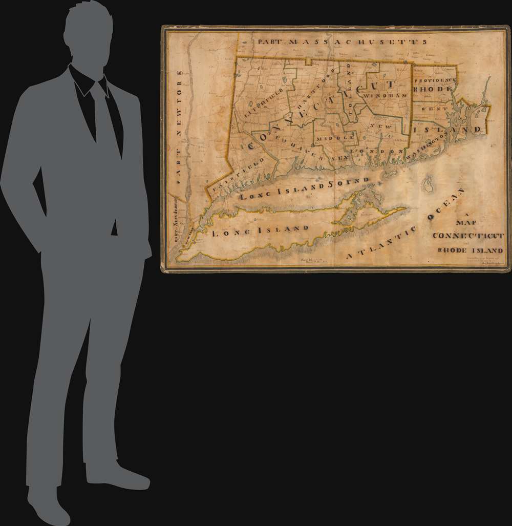A Map of Connecticut and Rhode Island. - Alternate View 1