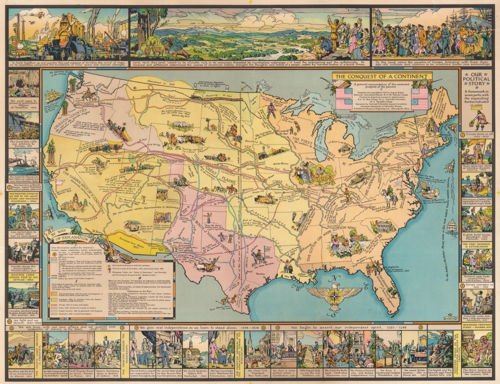 The Conquest of a Continent. A pictorial representation of the westward progress of the pioneer. - Main View