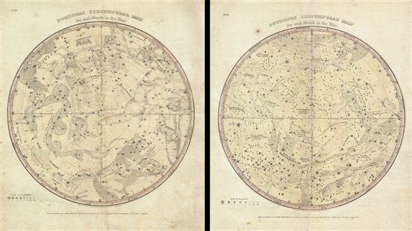 Northern Circumpolar Map for each Month of the Year. / Southern Circumpolar Map for each Month of the Year. - Main View